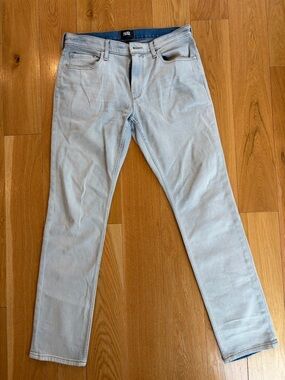 PAIGE Men’s Straight Jeans in Light Wash Blue